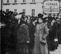 Demonstration für das Frauenwahlrecht