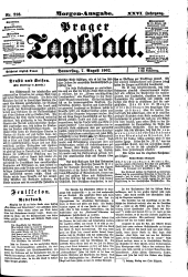 Prager Tagblatt 19020807 Seite: 1