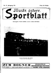 Illustriertes (Österreichisches) Sportblatt 19110408 Seite: 1