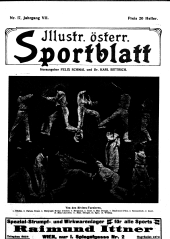 Illustriertes (Österreichisches) Sportblatt 19110422 Seite: 1