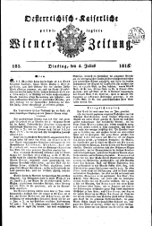 Wiener Zeitung 18150704 Seite: 1