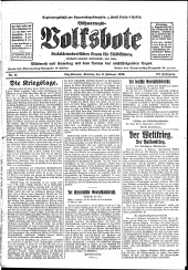 Böhmerwald-Volksbote: sozialdemokratisches Organ für Südböhmen