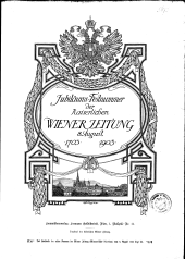 Jubiläumsnummer der Wiener Zeitung 1703-1903