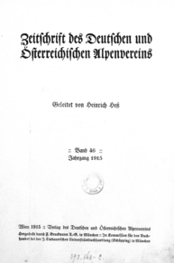 Zeitschrift des deutschen und österreichischen Alpenvereins
