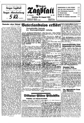Prager Tagblatt 19330826 Seite: 1