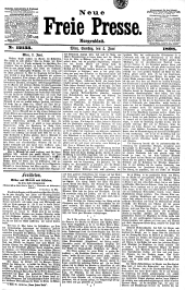 Neue Freie Presse 18980604 Seite: 1