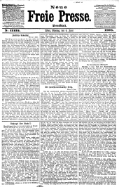 Neue Freie Presse 18980606 Seite: 1