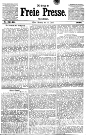 Neue Freie Presse 18980613 Seite: 1