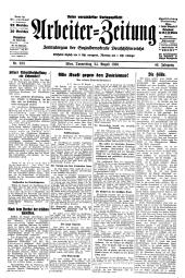 Arbeiter Zeitung 19330824 Seite: 1