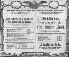 Theaterzettel (Oper und Burgtheater in Wien) 18050525 Seite: 1