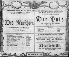 Theaterzettel (Oper und Burgtheater in Wien) 18050526 Seite: 1