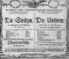 Theaterzettel (Oper und Burgtheater in Wien) 18050617 Seite: 1
