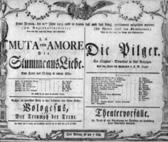 Theaterzettel (Oper und Burgtheater in Wien) 18050621 Seite: 1