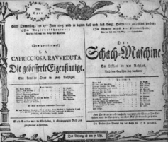 Theaterzettel (Oper und Burgtheater in Wien) 18050627 Seite: 1