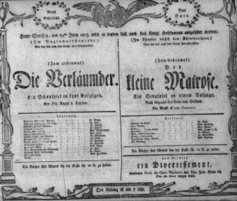 Theaterzettel (Oper und Burgtheater in Wien) 18050629 Seite: 1