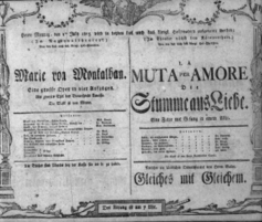Theaterzettel (Oper und Burgtheater in Wien) 18050701 Seite: 1