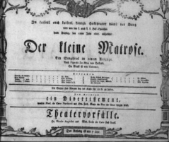Theaterzettel (Oper und Burgtheater in Wien) 18050712 Seite: 1