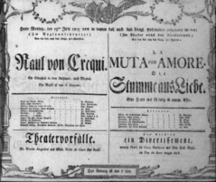 Theaterzettel (Oper und Burgtheater in Wien) 18050715 Seite: 1