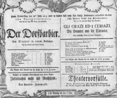 Theaterzettel (Oper und Burgtheater in Wien) 18050718 Seite: 1