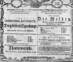 Theaterzettel (Oper und Burgtheater in Wien) 18050722 Seite: 1