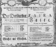 Theaterzettel (Oper und Burgtheater in Wien) 18050725 Seite: 1