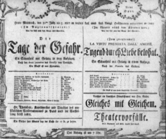 Theaterzettel (Oper und Burgtheater in Wien) 18050731 Seite: 1