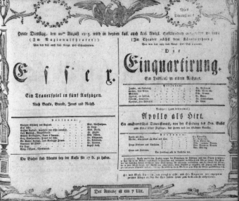 Theaterzettel (Oper und Burgtheater in Wien) 18050820 Seite: 1