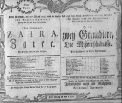 Theaterzettel (Oper und Burgtheater in Wien) 18050821 Seite: 1
