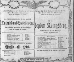 Theaterzettel (Oper und Burgtheater in Wien) 18050831 Seite: 1