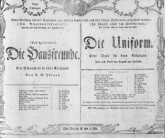 Theaterzettel (Oper und Burgtheater in Wien) 18050921 Seite: 1
