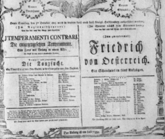 Theaterzettel (Oper und Burgtheater in Wien) 18051005 Seite: 1