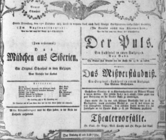 Theaterzettel (Oper und Burgtheater in Wien) 18051015 Seite: 1