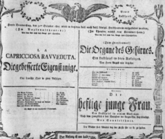 Theaterzettel (Oper und Burgtheater in Wien) 18051031 Seite: 1
