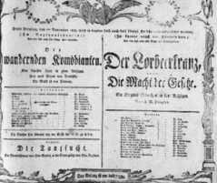 Theaterzettel (Oper und Burgtheater in Wien) 18051101 Seite: 1