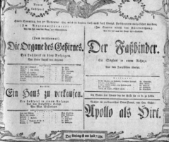 Theaterzettel (Oper und Burgtheater in Wien) 18051103 Seite: 1