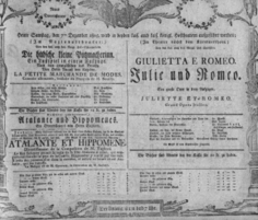Theaterzettel (Oper und Burgtheater in Wien) 18051207 Seite: 1