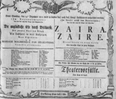 Theaterzettel (Oper und Burgtheater in Wien) 18051214 Seite: 1