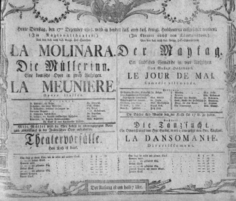 Theaterzettel (Oper und Burgtheater in Wien) 18051217 Seite: 1