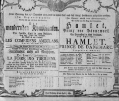Theaterzettel (Oper und Burgtheater in Wien) 18051229 Seite: 1