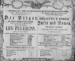 Theaterzettel (Oper und Burgtheater in Wien) 18060103 Seite: 1