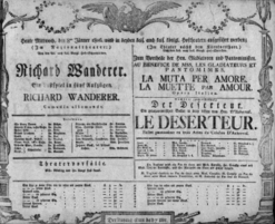 Theaterzettel (Oper und Burgtheater in Wien) 18060108 Seite: 1