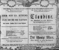 Theaterzettel (Oper und Burgtheater in Wien) 18060215 Seite: 1