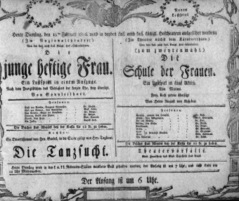 Theaterzettel (Oper und Burgtheater in Wien) 18060218 Seite: 1