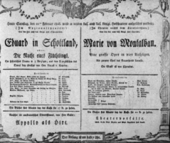 Theaterzettel (Oper und Burgtheater in Wien) 18060222 Seite: 1
