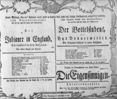 Theaterzettel (Oper und Burgtheater in Wien) 18060224 Seite: 1