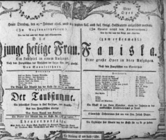 Theaterzettel (Oper und Burgtheater in Wien) 18060225 Seite: 1