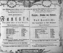 Theaterzettel (Oper und Burgtheater in Wien) 18060226 Seite: 1