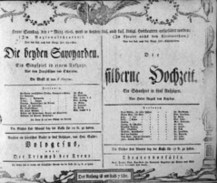 Theaterzettel (Oper und Burgtheater in Wien) 18060301 Seite: 1