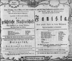 Theaterzettel (Oper und Burgtheater in Wien) 18060304 Seite: 1