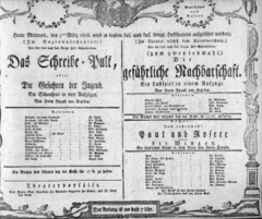 Theaterzettel (Oper und Burgtheater in Wien) 18060305 Seite: 1